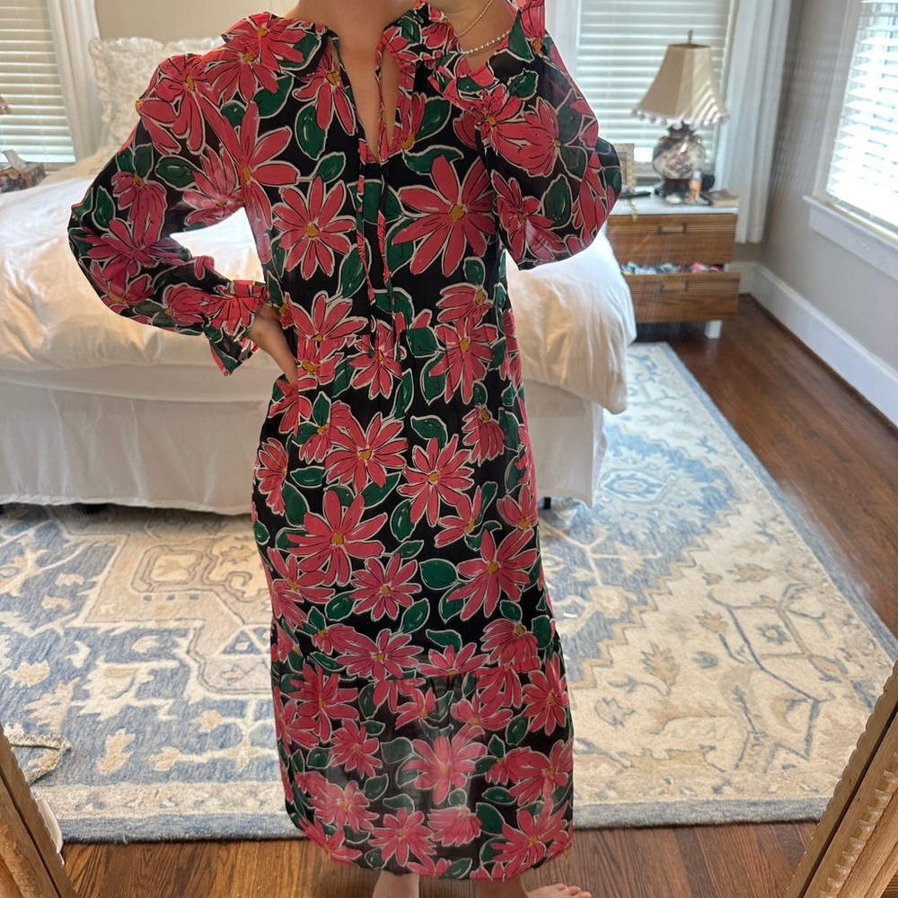 Floral Pink and Green Women's Dress from ASOS